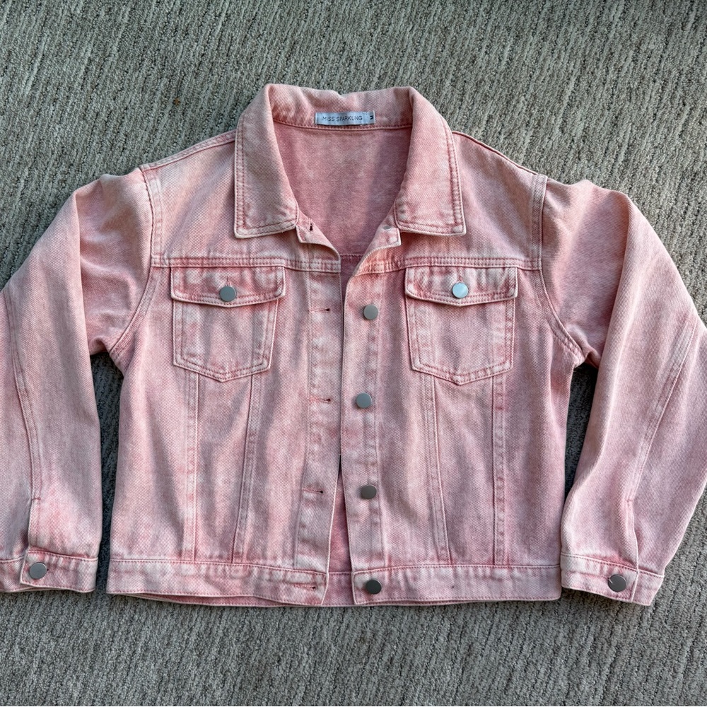 Women's Pink Denim Jacket